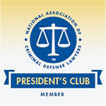 National Association Of Criminal Defense Lawyers President's Club Member